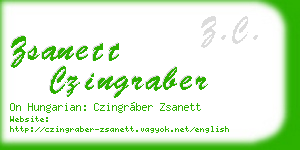 zsanett czingraber business card